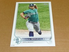 2022 Topps SERIES 1 JUMBO 5 X 7 5X7 07/49 MARCO GONZALES MARINERS #112
