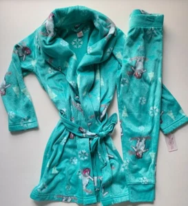 So Perfectly Soft Polar Bear print Girls Robe And Pants Sz. 4 Nwt - Picture 1 of 4