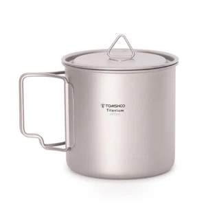 TOMSHOO 650ml Ultralight Titanium Camping Cup Titanium Pot for Home Outdoor W9Z4 - Picture 1 of 12