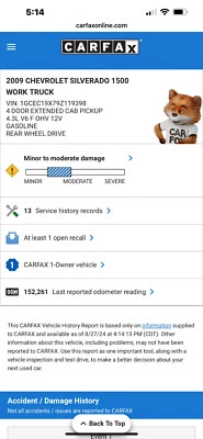 07-13 SIERRA SILVERADO 08-14 SAVANA EXPRESS 1500 4.3L V6 ENGINE MOTOR **152K** Foto 1 de 2