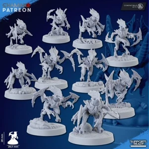10x SWARM RUNNERS | Ghamak | Mesa Grimdark | Reglas de una página/Compatible con 40k - Imagen 1 de 3