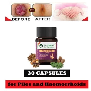 Hamdoroid Ayurvedic 30 Capsules Hemorrhoids & Piles Pain Relief Itching Swelling - Picture 1 of 8