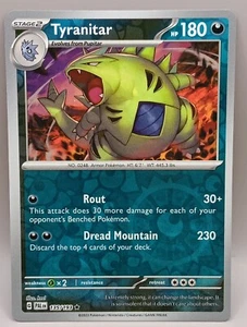Pokemon TCG Tyranitar Scarlet & Violet Paldea Evolved 135/193 Reverse Holo Rare - Picture 1 of 1