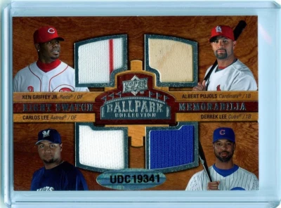 UD Ballpark Collection 2008 Ken Griffey Jr & Albert Pujols Ocho muestras 💎 SSP Foto 1 de 2