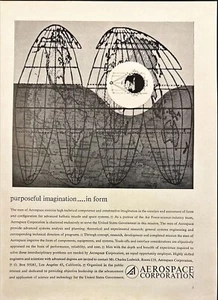 Aerospace Corp Purposeful Imagination Los Angeles Vintage Print Ad 1962 - Picture 1 of 6