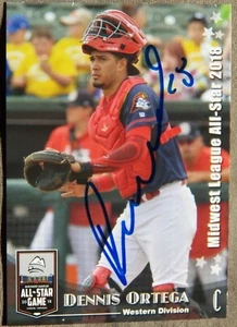 St Louis Cardinals Dennis Ortega Signed 2018 Midwest League All-Star Auto - Picture 1 of 1