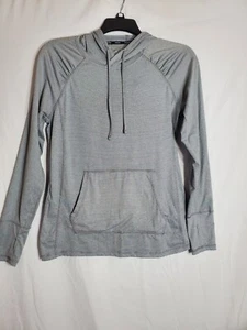Rebook Women's Hoodie Pullover Activewear Striped Black & White Size Medium - Picture 1 of 11