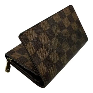 Louis Vuitton Damier Geldbörse faltbare Münzbörse aus echtem Leder CA1088 - Bild 1 von 13