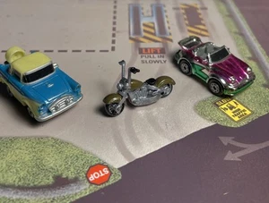 MicroMachines scaled Harley (bronze/brushed nickel) OTHER VEHICLES NOT INCLUDED - Picture 1 of 3
