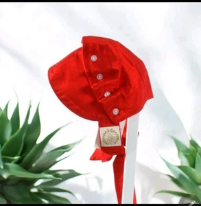 The Beaufort Bonnet Company TBBC Richmond Red Silk Bonnett Size XL 3T-4T Neu mit Etikett - Bild 1 von 4