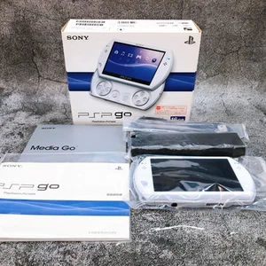 Sony PSP GO PlayStation Portable Pearl White Console PSP-N1000 Boxed in Stock - Picture 1 of 19