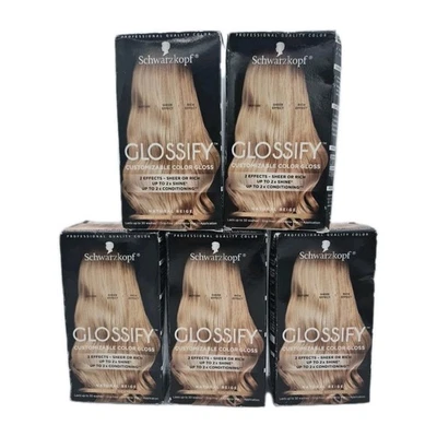 Schwarzkopf GLOSSIFY Brilho Colorido Personalizável Bege Natural - LOTE DE 5 - Imagem 1 de 4