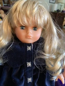 Lissi Puppe 96465 Neustadt 16 Zoll blonde Haare blaue Schlafaugen - Bild 1 von 7