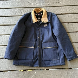 Wiman Denim Chore Coat XL NWT Dacron 808 USA Kent Guaranteed Corduroy Collar - Picture 1 of 12