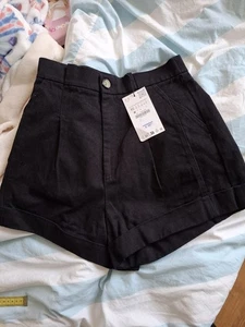 Zara Jeans Shorts  34 XS Schwarz OVP - Bild 1 von 3