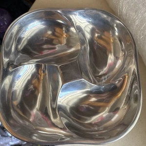 Nambé Servierschale mit 3 Lappen. Kostenloser Versand am selben Tag. - Bild 1 von 17