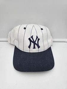 VTG New York Yankees Pinstripe Hat Twins 90s Snapback Baseball Cap Retro Sports - Picture 1 of 6