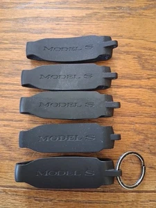 Lot of 5 OEM Genuine Tesla MODEL3, S, X,Y Fob Key Chain Cases with LOGO - Foto 1 di 4