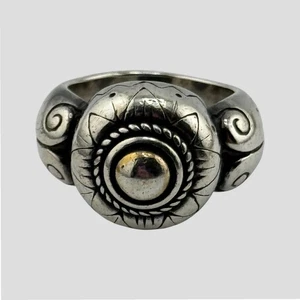 Brighton Sterling Silver Swirl Design Dome Ring Size 6 - Picture 1 of 12