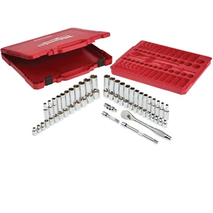 Milwaukee 48-22-9008 3/8" Drive 56-Piece Ratchet & Socket Set - SAE & Metric - Picture 1 of 1