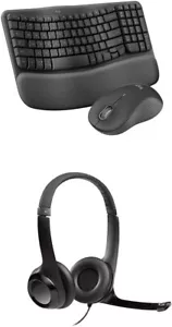 Logitech Wave Keys MK670 Combo, Wireless Ergonomic Keyboard for Multi-OS, Window - Picture 1 of 5