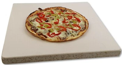 HS-KAMINE Schamottstein Pizzaplatte 40 x 40 x 3 cm Schamotteplatten Schamotte