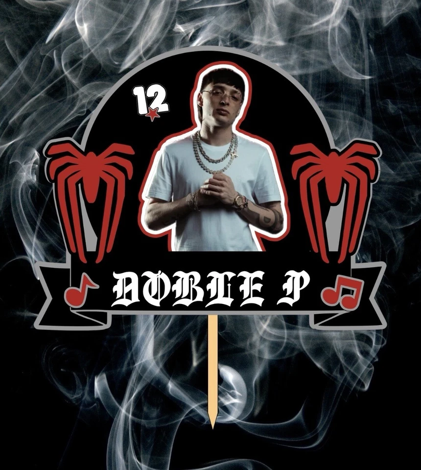 Peso Pluma, Doble P, Banda Peso Pena, Topper de Bolo - Imagem 1 de 1