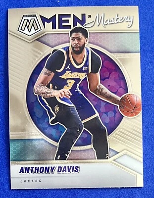Anthony Davis 2020-21 Panini Mosaic MEN OF MASTERY INSERT Card #11 LAKERS - Image 1 of 2
