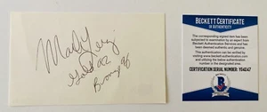 Tarjeta firmada por Mark Lenzi autografiada 3x5 BAS Beckett de buceo olímpico - Imagen 1 de 1