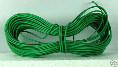 JAVIS Modelleisenbahn/Eisenbahn Grundriss/Punktmotor etc. Draht 1x 5m Rolle 7/0,2mm 1,4A grün