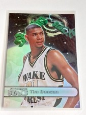 1997 Wheels Rookie Thunder Tim Duncan Shooting Stars RC #P1 San Antonio Spurs
