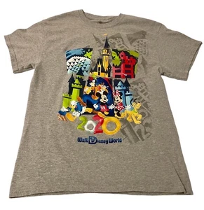 Camiseta Walt Disney World Adulto Mediana M Gris 2020 Logo Grande Camiseta Mickey Mouse - Imagen 1 de 8