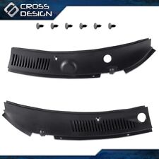 2Pcs Windshield Wiper Cowl Vent Grille Panel Hood Fit For 1999-2004 Ford Mustang