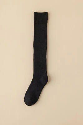 5 Pares de Calcetines Mujer Otoño Algodón Sólido Becerro con Calcetines Térmicos Gruesos Foto 1 de 4