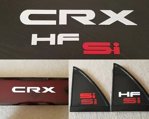 1988-1991 Honda CRX Raised Letters Kit SI HF emblem badge logo hatch tail 89 90 - Bild 1 von 10