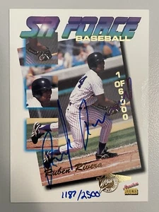 1995 Signature Rookies SR Force #F13 Ruben Rivera Autograph /2500 Yankees - Picture 1 of 2