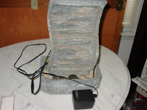 Homedics Rain Forest Fountain Relaxing Stone Waterfall  RARE - Picture 1 of 7