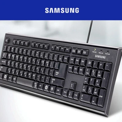 SAMSUNG Wired Keyboard SPA-JKA1BUB Desktop Laptop Stable Space Utilization Light - Image 1 of 4