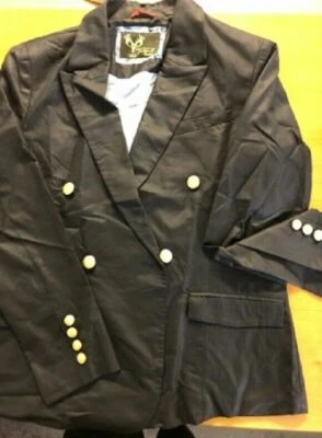 CHAQUETA SASTRERÍA DOUBLJU HOMBRE DOBLE BOTÓN DORADO,AZUL MARINO,GRANDE Foto 1 de 2