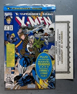 X-MEN #16 (NM- 9.2) AUTOGRAFO di ANDY KUBERT / POLY-BAG con CARTOLINA / con COA * - Foto 1 di 10