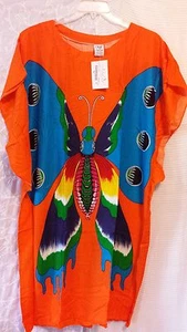 Abbigliamento donna poncho caftano pipistrello abito corto africano dashiki taglia unica - Foto 1 di 43