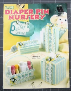 DIAPER PIN NURSERY Plastic Canvas Leaflet by Annie's Attic #871332 - Picture 1 of 2