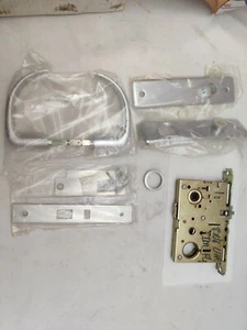 Vintage NOS Yale 8700 Series Mortise Lockset PBL Stainless Steel Finish 8708 LHR - Picture 1 of 9