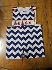 SOUTHERNLY SMOCKRD JUNGEN SEGELBOOT SHORTALL 2T 4. JULI, PATRIOTISCH😁 - Bild 1 von 1