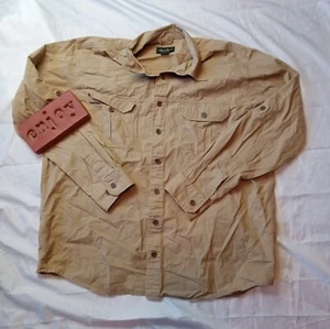 Camisa Eddie Bauer Manga Larga Ripstop Botón Frontal Ropa de Trabajo Para Hombre Talla XL Alta - Imagen 1 de 5