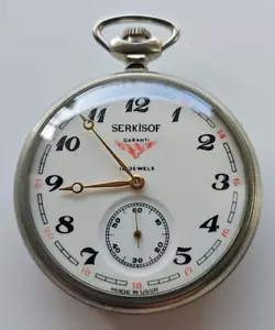 Serkisoff Demiryolu Taschenuhr Pocket Watch -2-5 - Bild 1 von 21