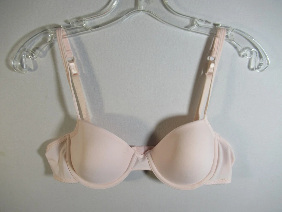 Sujetador push up acolchado vintage Lily of France 36A rosa con aros 1744 Foto 1 de 4