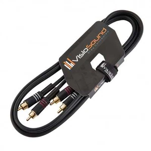 Phono RCA X 2 Doble a Cable Fono RCA X 2 Doble / Cable de Audio Estéreo DJ 1.5m - Imagen 1 de 2