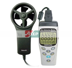 A● TENMARS TM-413 Air Velocity Meter Airspeed Anemoscope Anemometer -20~50oC - Imagen 1 de 1
