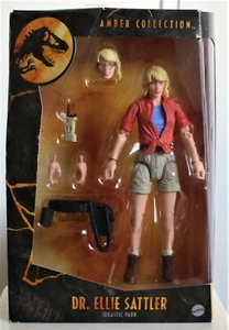 Mattel Jurassic Park Amber Collection Dr. Ellie Sattler Action Figure - Picture 1 of 5